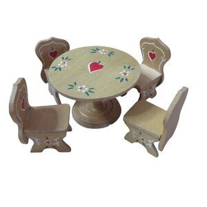 Foster & Gallagher Doll Furniture - Mini Table and 4 Chairs Original Box #49809